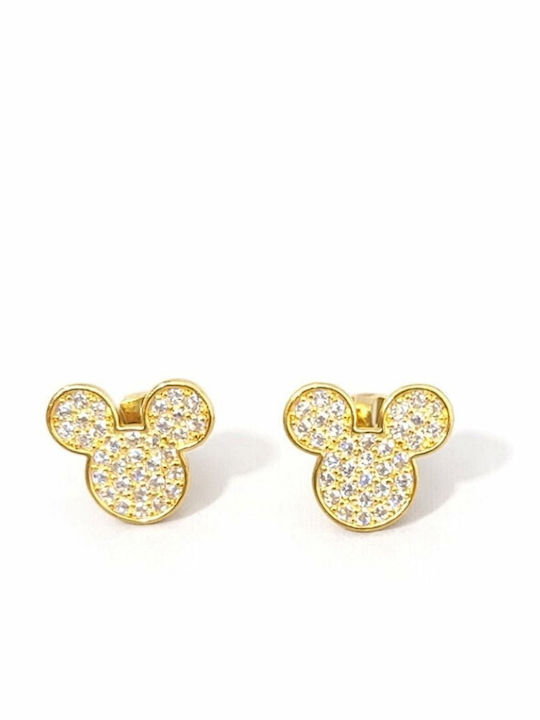 Eluna Stud Earrings Made of Gold Plated Steel