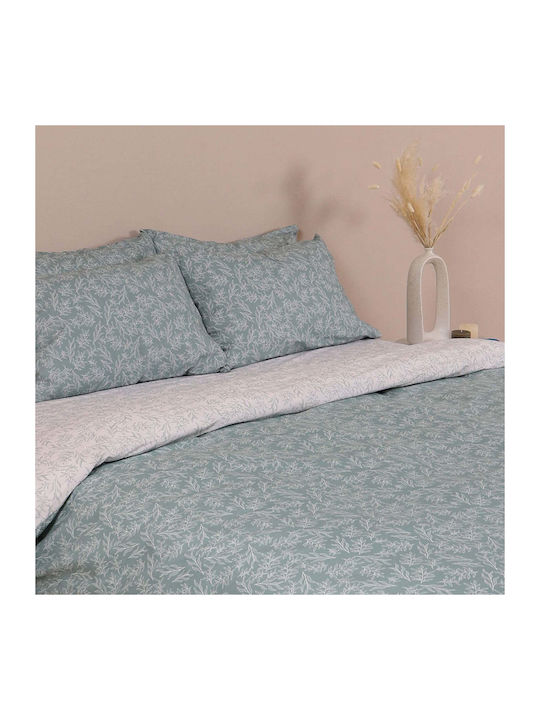 White Fabric Bettbezug Baumwollene Moni 170x250...