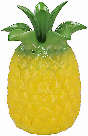 Zaros Decorative Vase Yellow 14x14xH18cm