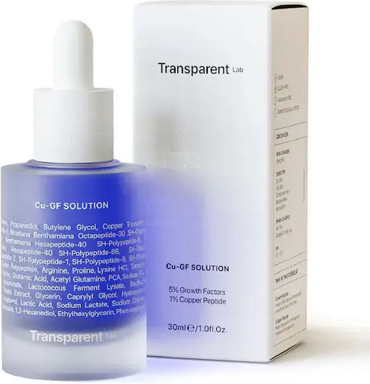Transparent Lab Cu-GF Lösung Anti-Aging Serum für das Gesicht mit Peptide 30ml