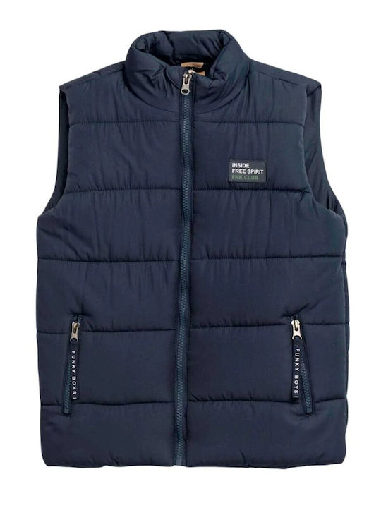 Funky Kinderjacken & Winterjacken Lässig Ärmellos Blau