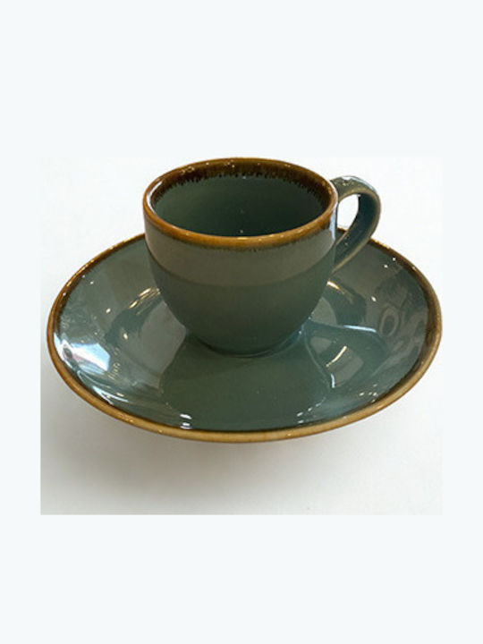 Kremmydas Kremmydas Kaffee Tassen aus Porzellan Blau 6 Stück