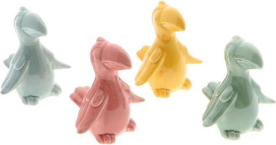 Atmosphera Decorative Bird Made of Ceramic Material 10.5x9.5x12.5cm