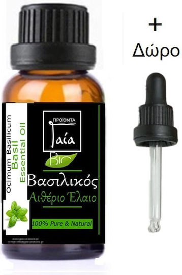 Gaia Products Ulei Esențial Bio Busuioc Cu Picurator 10ml