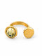 Eluna Women's Ring with Stones Made of Gold Plated Steel