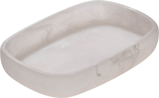 Atmosphera Marble Soap Dish Made of Ecru Resin
