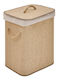 Atmosphera Καλάθι Απλύτων Bamboo 60lt με Καπάκι 52x32x63cm Μπεζ