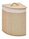 Atmosphera Καλάθι Απλύτων Bamboo 48lt με Καπάκι 37x37x50cm Μπεζ