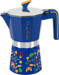 Pedrini Stovetop Espresso Pot Blue