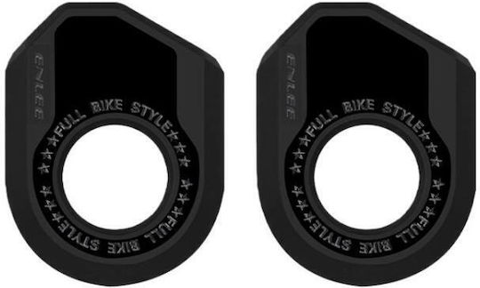 Enlee 2 Pieces Bicycle Crank Protector Mtb Style B Black