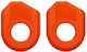 Enlee 2 Pieces Bicycle Crank Protector Mtb Style B Orange