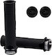 Enlee 1 Pair Bicycle Silicone Covers Locks Bicycle Grips Handlebar Lock Black