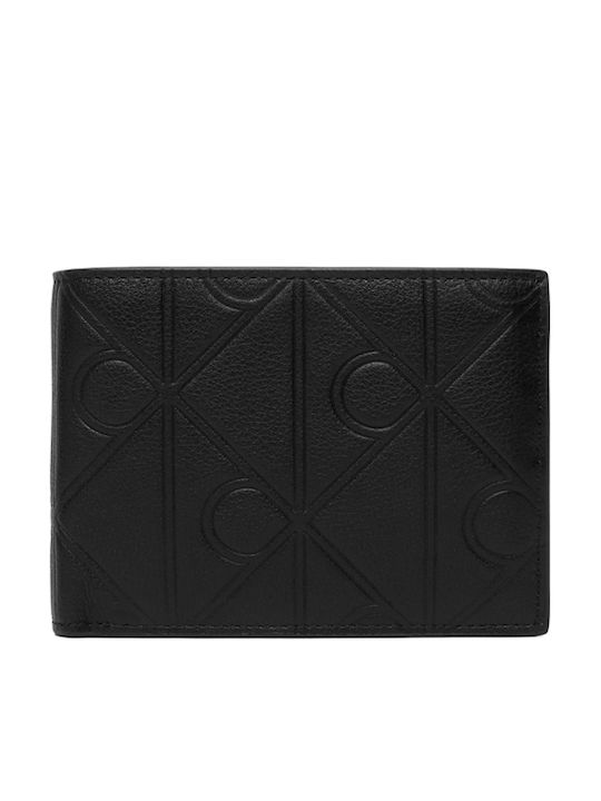 Trifold Leather Men's Wallet Black