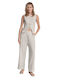 Women's Fabric Trousers Ivory