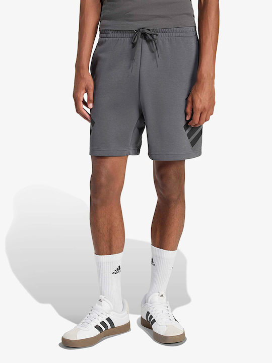 adidas Future Icons 3-stripes Αθλητική Ανδρική Βερμούδα Γκρι