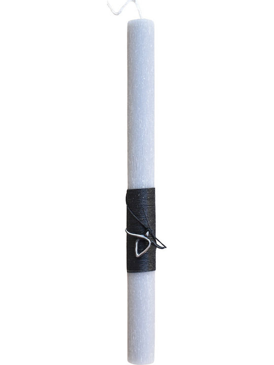 Easter Candle Round Scented and Handmade Gray