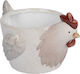 Pui Ceramic Relieful 13x19 Cm Alb-Roșu