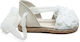 Designer's Cat Christening Leather Espadrilles White 0100L0KO0100038