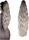 Haarteile in Gray Platin Farbe 60.96cm Pferdeschwanz