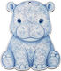 Wooden Craft Decoration Hippopotamus K1010 8cm Pink