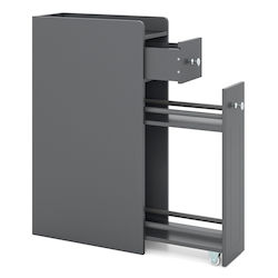 Costway Ντουλάπι Μπάνιου 70x40x18cm Γκρι JV12829GR