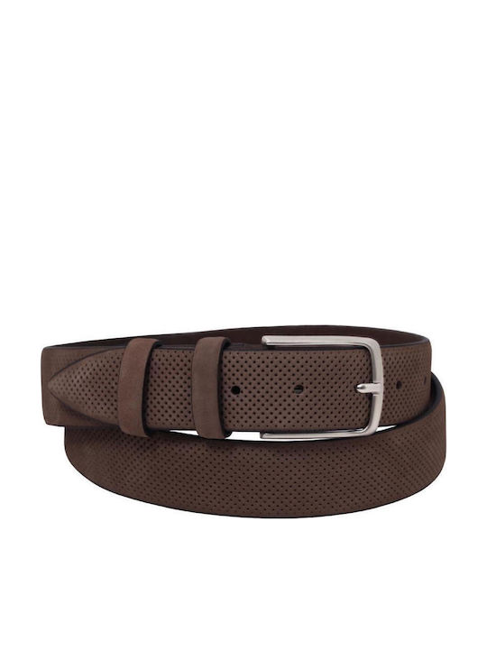 Tuscany Leather Herren Gürtel Leder Dunkelbraun