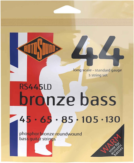 Rotosound Χορδές Ακουστικού Μπάσου Bronze Bass Rs445ld 45-130