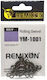 Remixon Ym‑1001 Rollendes Draht-Spaltring – Korrosionsbeständiges Schwarz Nickel #6/0