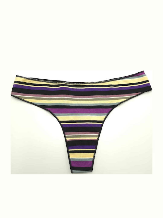 Topaki Topaki Damen-Slips Schwarz Mehrfarbig