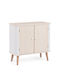 Bufet Vesly Din Lemn Alb/Bej 70x34x67cm