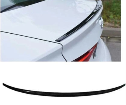 Car Rear Spoiler Trunk Black Glossy Plastic Audi A3 Sedan 2013-2019