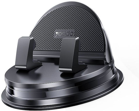 Yesido Car Holder C268 Dashboard 360° Base Automatic Clamping 4–8inch Phones Waterproof 3m Adhesive Black