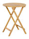 Sitting Room Table for Small Outdoor Spaces made of Acacia Foldable 3709 60x60x75cm