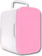 Mini Cosmetic Refrigerator 8lt with Heating Function Pink