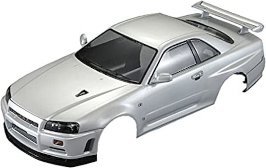 Killerbody Nissan Skyline R34 Finished Bodyshell Pearl White Printed 195mm Rtu Killer Body