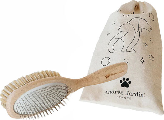 Andrée Jardin Double Sided Dog Brush for Coat Care