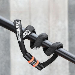 West Biking Fahrradschloss 38 Zoll Fahrradkette Sicherheitsschloss Mit Kombination Für Elektroräder E-Bikes Scooter Schwarz Orange
