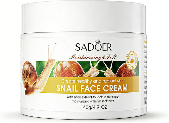 Sadoer Snail Rich Cremă de Față pentru Hidratare și Reconstrucție cu Slime de Melc 140g