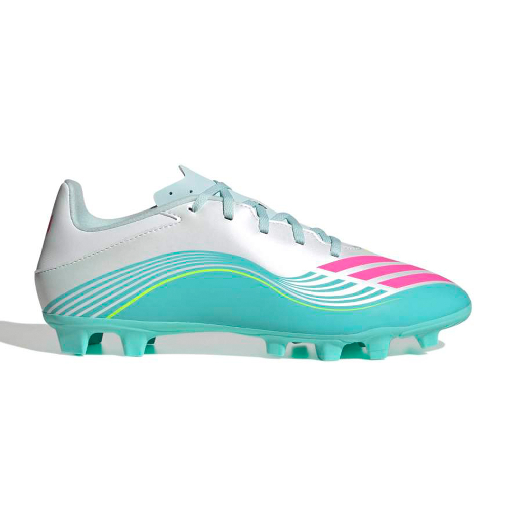 adidas F50 Messi Club JQ0946 Ghete Fotbal cu Crampoane FG/MG Albe