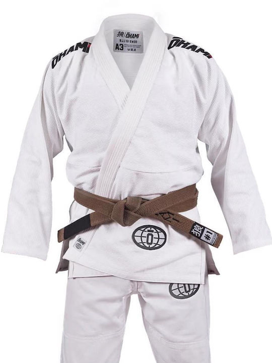 Okami Ανδρική Ζακέτα Brazilian Jiu Jitsu Λευκή