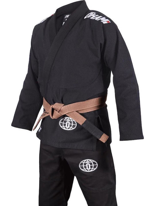 Okami Men's Brazilian Jiu Jitsu Black Jacket