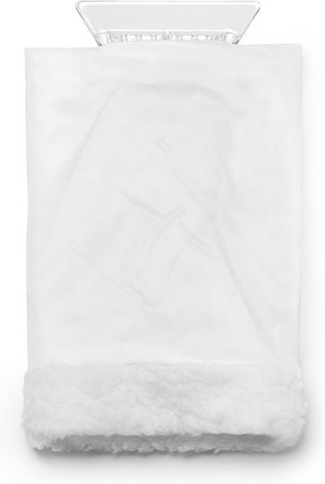 NISEK Car Ice Scraper With Glove in White Colour