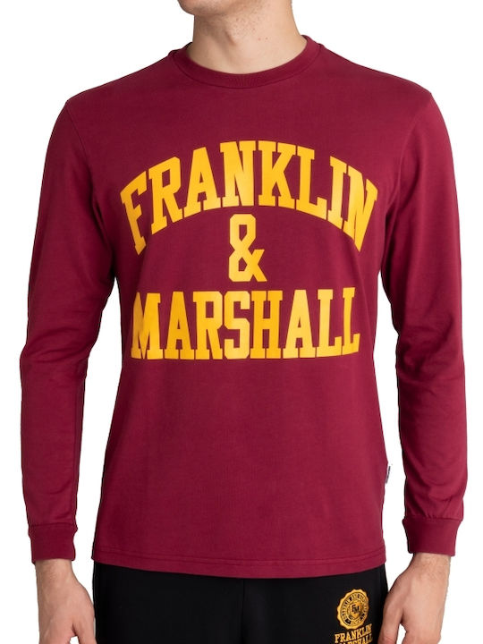 Franklin & Marshall Men's Short Sleeve Burgundy...