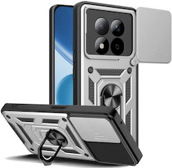 Bodycell Slide Cover Back Cover Μεταλλικό Ασημί...
