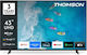 Thomson Smart Τηλεόραση 43" 4K UHD LED UG4S15 HDR (2025) 43UG4S15