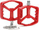 Enlee Bicycle Pedals Flat Red