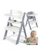 Nukido Nelo Baby Highchair with Adjustable Height White