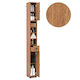 Costway Badezimmer-Säulenschrank Boden Braun
