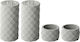 Enlee E22805 4 Pieces Set Road Bike Handlebar Strap Base Anti Slip Strap Lever Fixing Ring Grey