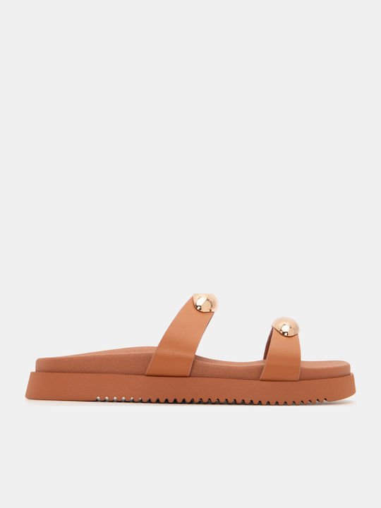 Luigi Γυναικεία Σανδάλια Flatforms Καφέ